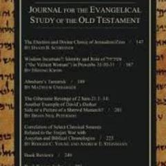Journal for the Evangelical Study of the Old Testament is an international, peer-reviewed, open-access journal devoted to the evangelical study of the OT.