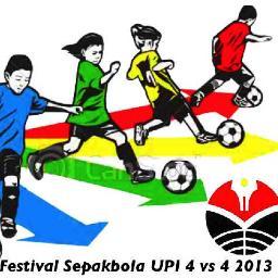 FSUPI13's profile picture. Festival Sepakbola UPI (pembinaan sepakbola usia muda) pertandingan yang dimainkan oleh 4 orang dengan area 40 M x 20 M, gawang 1 M x 1 M durasi 2 x 7.5'