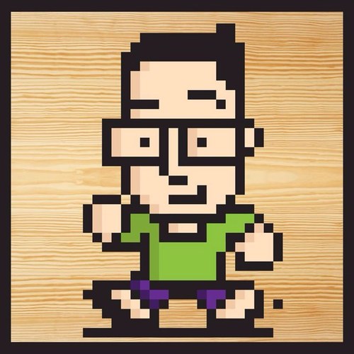Since 09. I make 8Bit Wooden Pixel Art And I Wear Large Glasses. My name is Jacob.