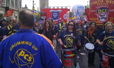 The PCS Union Samba Band are a protest Samba Band based in and around Manchester.