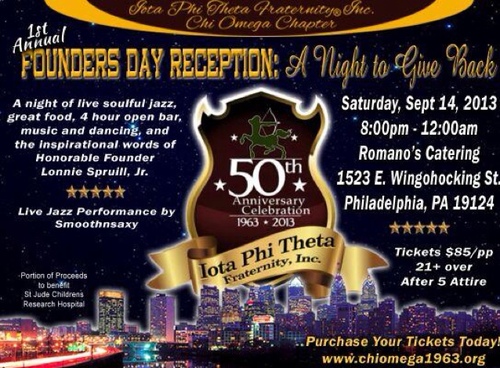 The Chi Omega Graduate chapter of Iota Phi Theta Fraternity, Inc. Servicing the city of Philadelphia! 
⭐⭐⭐⭐⭐