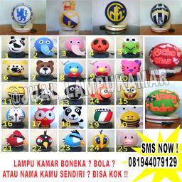 LAMPU KAMAR UNIK UNIK, UNYU UNYU BRO, ADA GAMBAR KARTUN | BOLA | DAN BISA BIKIN NAMA SENDIRI ATAU COUPLE !! HARGA MIRING SMS 081944079129 ^^b