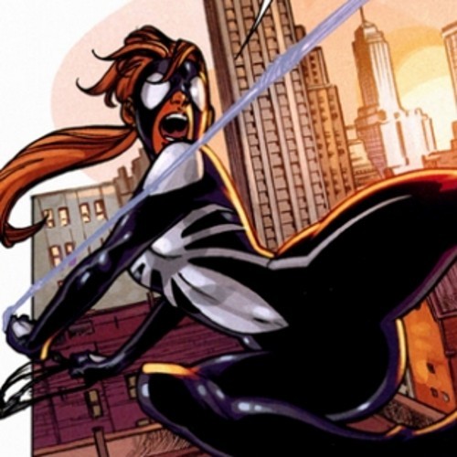Hi, I'm Jessica. Or Spider-Woman, and the clone of @MeetSpiderMan. #UltimateUniverse #SymbioteSuit