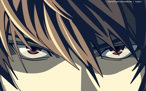 Este mundo esta podrido, y la gente podrida debe morir. || Frases celebres e imagenes de la famosa serie de anime Death Note.