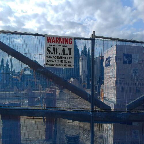 construction site security CCTV camera installs Keyholding Mobile Patrols Dog Patrols and cleaning services call now 01582 732974