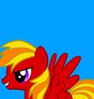 'Sup? I know I'm usually up in the clouds but I started this birdy thing right here! A speed demon AND a Wonderbolt. My pal is @mlp_skybreeze. -Hoofbump-