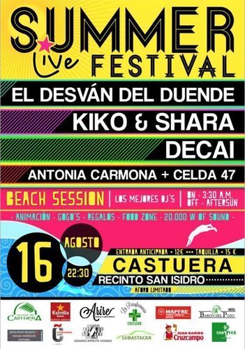 Colectivo extremeño @astorpub y extreshow organizamos eventos. Este próximo SUMMERLIVE FESTIVAL será uno de los mejores momentos del verano