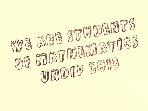 Twitter account of Math Undip 2013 | Discussion and Sharing | Friendship Community