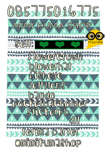Follow @trstdshop semua barang yang dia jual bisa via pulsa guys;)