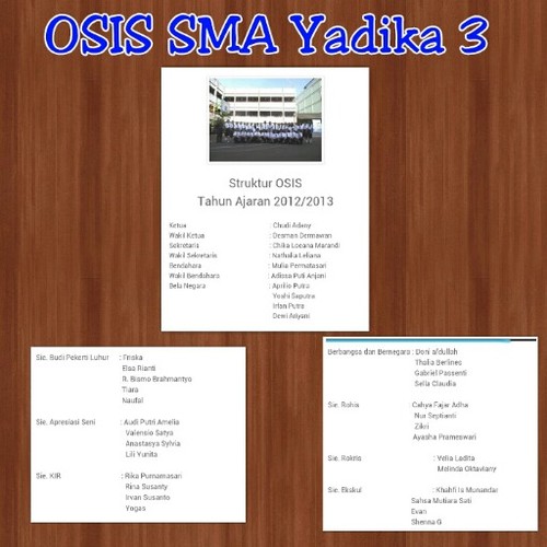 OSIS SMA Yadika 3