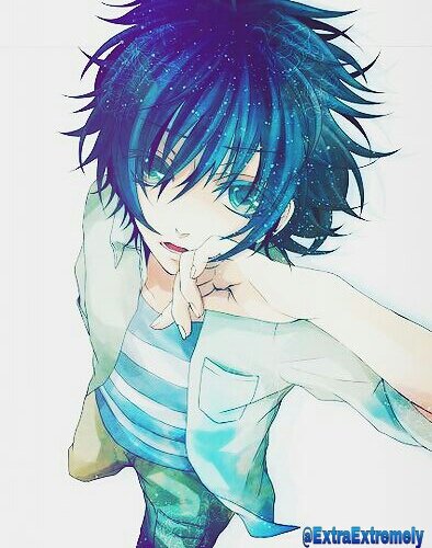 ExtraExtremely's profile picture. This blue haired guy is talking. Strange, isn't it? Now fuck off before I smack the living shit out of you ^-^