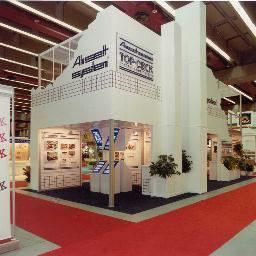 Modular Aluminum two story exhibit system. #Double-Deck #Exhibit for #Tradeshows. Available for Purchase or Rental.  TEL: 800-434-0444