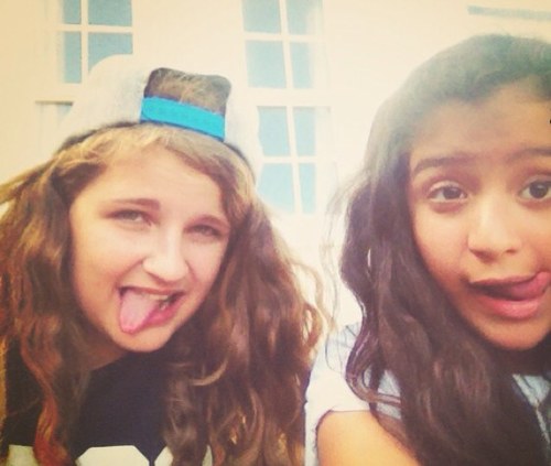 hey we are romy and lucy :) new twitter follow romy @RomyGSxxx love justin bieber. p.s Romys on the left and Lucy is on the right :) Xxxxx