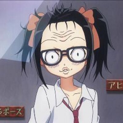 Duck face anime