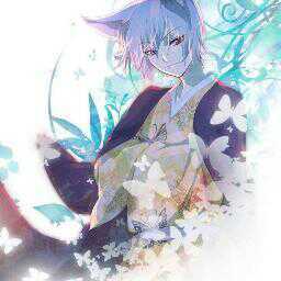 Fire kitsune/wolf.Parents @MizukiTachiban and @FreeTheWereWolf.Sister:@FoxyThunder.Beautiful weapon is @x_DropZeBass_x.Ladies I'm taken~[Multiverse RP]