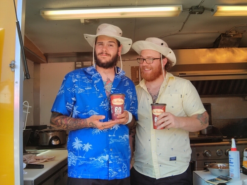 strange tacos sold by knowitall jerks who will make fun of your love of fish tacos. come git em!
