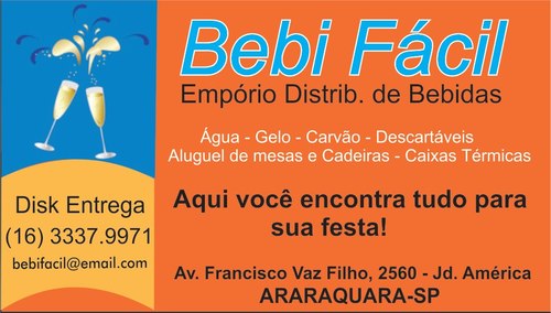 Empório e Bebidas em geral, aluguel de mesas, cadeiras, caixas térmicas, gelo, carvão, lenha para churrasco ou lareira, espetinhos prontos para assar, etc...