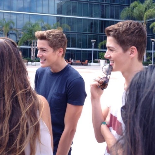 Proud supporters of the Harries twins, Jack and Finn. And yes, i took the picture in our avi