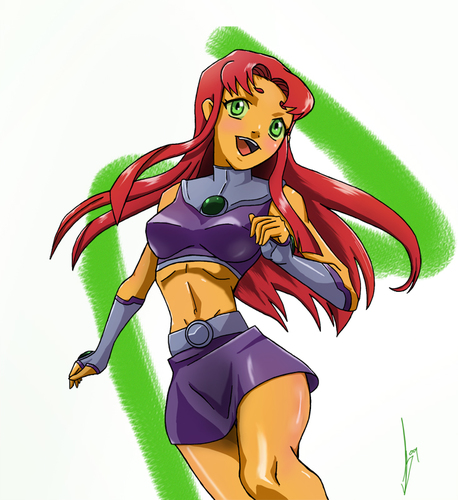 Born on Tamaran before traveling to Earth. Member of the Teen Titans.