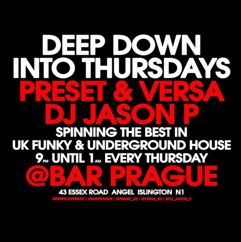 Nights dedicated to UK Funky & Underground House Music