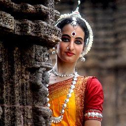 Odissi dancer in France.