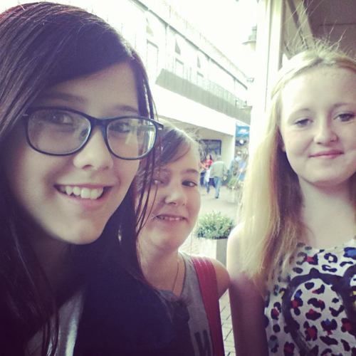 stella and megan ^.^ we share an account :-)) One Direction*o* larry shippers c: Megan-blonde one stella-the one in the middle hahaha
