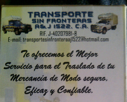 ofrecemos el servicio de transporte de carga y envíos de encomiendas y mudanza  en toda venezuela somos empresa seria y responsable
