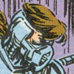 Cyborg. Avenger from another world; former Gatherer in this one. (Marvel Comics only, 616 preferred)
