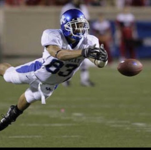 Keep your eye on the ball. And your head up. Account for all them receivers out there.