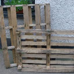 Upcycled pallets into useful items