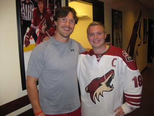 Coyotes fan, Kincaid Maroons Alumni, Milk Bags Hockey