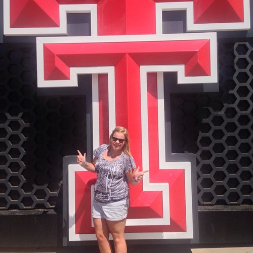 I am a Senior at Texas Tech and I love it. :D
I love my School, the Goin' Band (my 2nd family) and I love the Texas Tech Football team! Live life out loud!