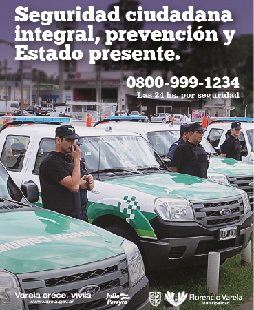 Información al instante de todo lo que sucede en Varela. 
La seguridad la construimos entre todos.