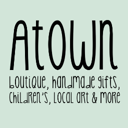A•town. n. [a-town]
1. Thickly populated with stylish apparel, handmade gifts, quality beauty products, home decor, children's items, local art and more.