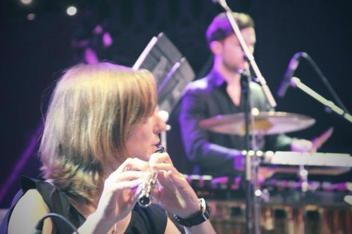 It is what it says on the tin...Flute @Jo_Ashcroft & percussion @CalumHuggan. They go together like strawberries and cream. Don't believe it? Keep an eye out!