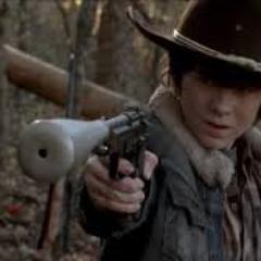 # killing zombies left to kill the governor and prison advocates defend judith haha follow follow back :)'m not the chandler riggs
