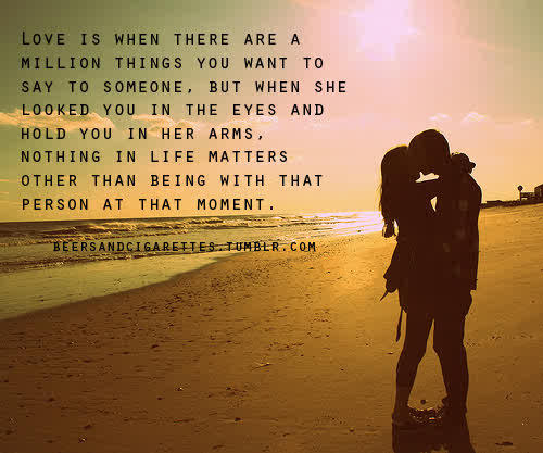 I write everything about her....