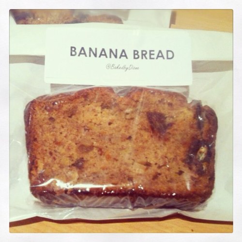 Baked by Dione makes homemade sticky date banana bread that is light, moist & jammy. We also LOVE it because it's dairy free & all natural!!