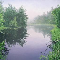Artist, painter, living in the woods among the subjects of my work.