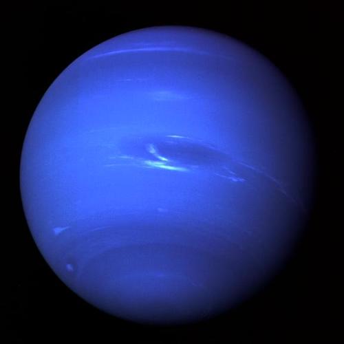 I'm Neptune, the 8th & farthest ice giant planet of the solar system, visited by Voyager2. Orbiting the Sun at approximately 30.1 AU, man it's cold in here....