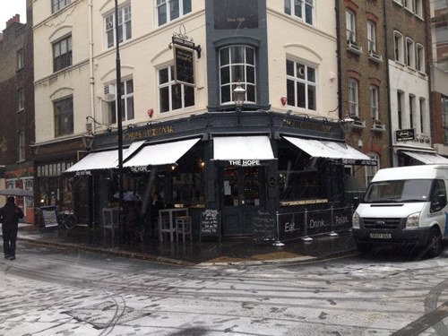 TheHopePubW1's profile picture. Traditional London Pub. serving great Ales, lagers, wines and lunches.