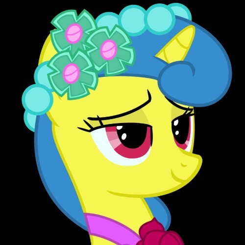 Small event organiser at Canterlot Palace. Famous for getting her head stuck in a conical flask...yes, it's embarrassing...