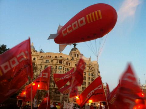 Sección sindical de Comisiones Obreras en el Hospital Clinico Universitario de Valencia