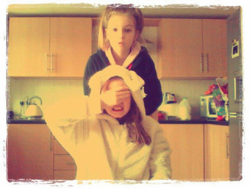 Two girls who just wanna have fun;) and one direction;) and 5SOS;)