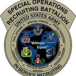 Special Operations Recruiting: Special Forces, Civil Affairs, PSYOPS, SOAR, EOD, Warrant Officer...Be all you can be, take the next step!