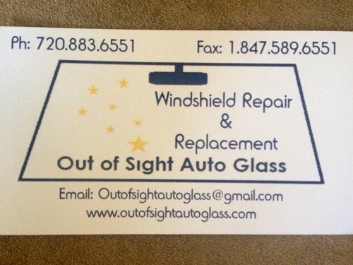 OutofSight13's profile picture. Windshield chip repair/replacement. If you have have full coverage, chip repair is free! We come to you!