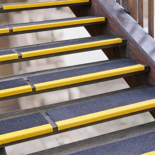 Anti Slip High Visibility Products For Steps, Staircases, Decking And Fire Escapes. High Visability Edgings For The Visualy Impaired. safetystairs@gmail.com