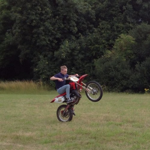 I like motocross & fishing