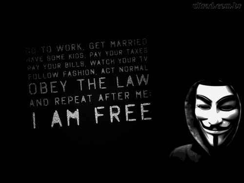 We are Anonymous. We are Legion.
We do not forgive. We do not
forget. Expect us.