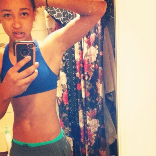 I Love to Play Sports!(: (baseball, basketball, and indoor/outdoor soccer) I have abs, wanna see some pics of me? FOLLOW ME on Instagram: MIKAYLAA!!